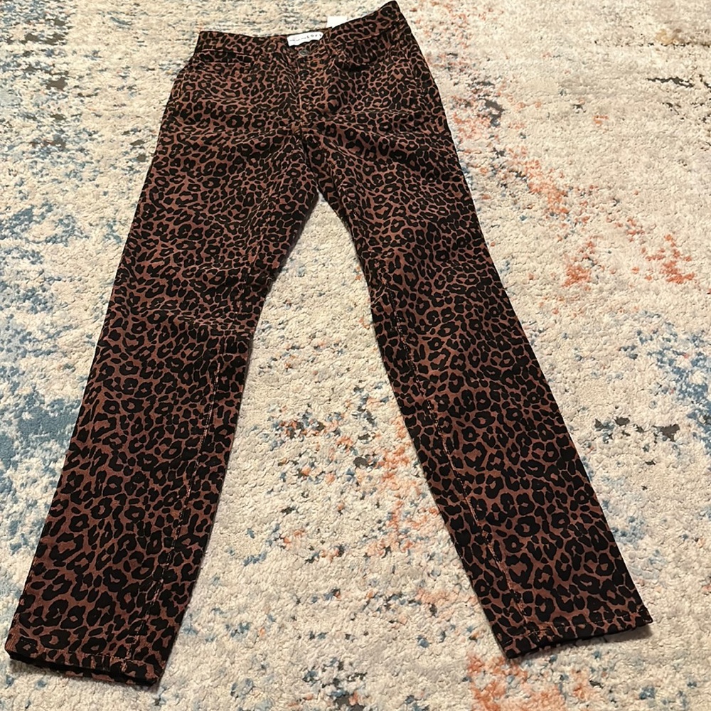 LOFT Leopard Print Skinny Pants Size 24 Waist